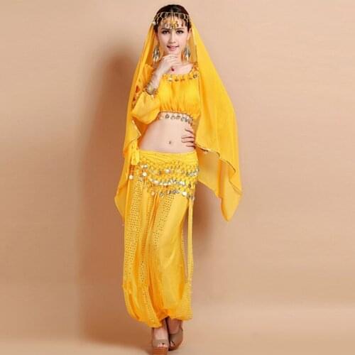 New Belly Dance Costume Bollywood Costume Indian Dress bellydance Dress Womens Belly Dancing Costume Sets Tribal Skirt