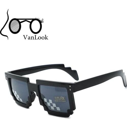 Pixel Glasses Party Festival Sunglasses Men Sun Points for Women Oculos de Sol Masculinos Femininos 100% Anti UV400