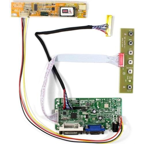 DVI+VGA LCD Controller Board Work For 14.1inch 1280X800 LTN141AT07 LP141WX1 QD14TL02 B141EW02 LCD Screen