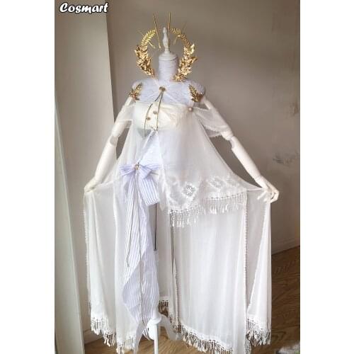 [Customize] Game Arknights Platinum White Dress Cosplay Costume Halloween Suit For Women Outfit 2020 New