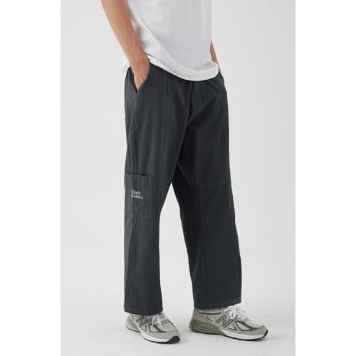 Straight Loose Teenagers Japanese Casual Pants Male Couple Hong Kong Wind Joker Retro Wide Leg Pants Tide