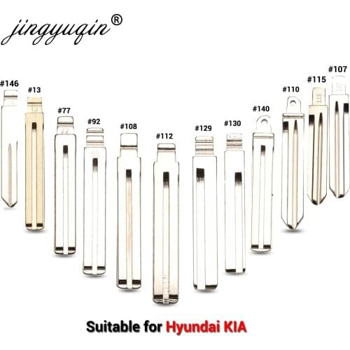 Jingyuqin HY20 TOY40 Blank For Kia Spotage RIO K2 K3 K5 For Hyundai Verna I30 IX35 HB20 Sonata Elantra Remote KD Car Key Blade