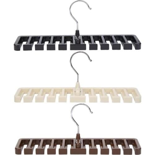 New Plastic Tie Belt Scarf Organizer Closet Wardrobe Space Saver Hanger For Men Women Clothing with Metal Hook Belt Storage