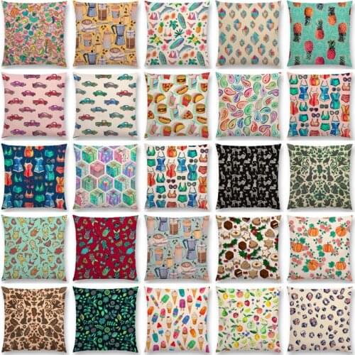 Christmas Gift Fruit Pumpkin Ice Cream Interesting Art Colorful Decorative Pattern Cushion Cover Sofa Throw Pillow case cushion