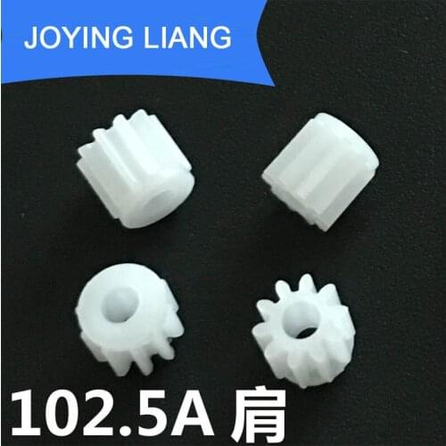 102.5A Shoulder 0.5M Gears 10-Tooth Modulus 0.5 2.5mm Tight Plastic Gear DIY Toy Accessories 5000PCS/LOT