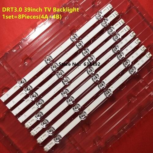 LED Backlight Lamp strip 8 lamp For LG 39 inch TV 390HVJ01 lnnotek DRT 3.0 39"_A/B type Rev01 39LB5610 39LB561V 39LB5800 39LB56