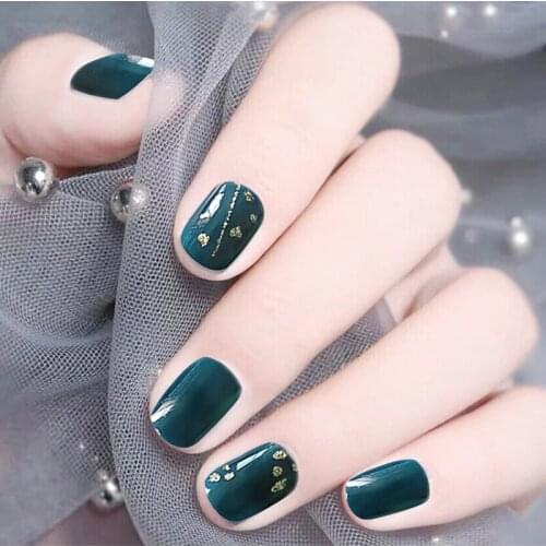 High Qualit Colorful Short False Nails Short False Nails Square Artificial Fake Nail Full Cover Fake Fingernail For Nail