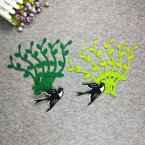 XICC Swallow Wicker Non Woven Felt Fabric Kindergarten Bird Wall Paste School Kids DIY Crafts Blackboard Newspaper Decoration