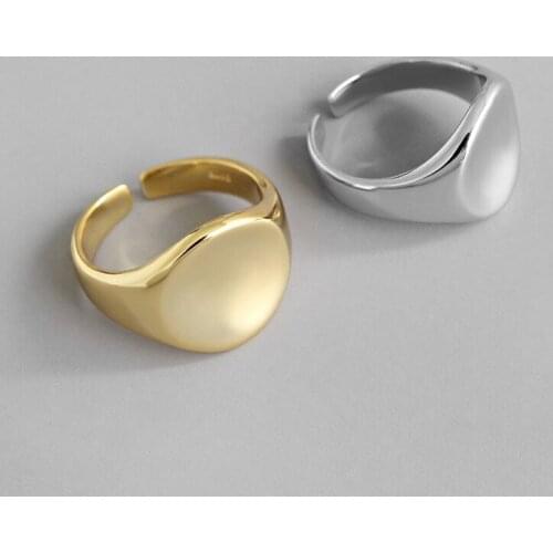 Bijoux Retro Round Rings for Women Gift Ladies Adjustable Size Antique Ring Anillos 2021