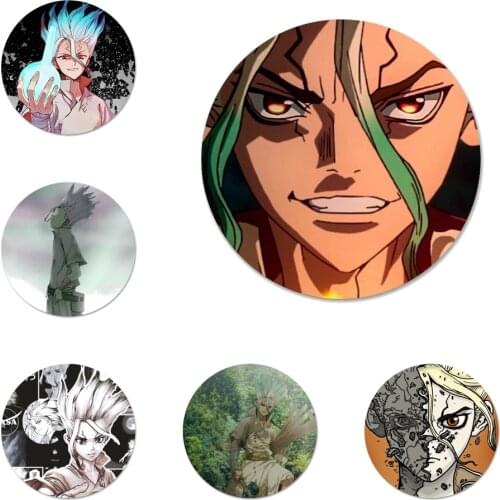 Anime Dr. Stone Senku Ishigami Badge Brooch Pin Accessories For Clothes Backpack Decoration gift