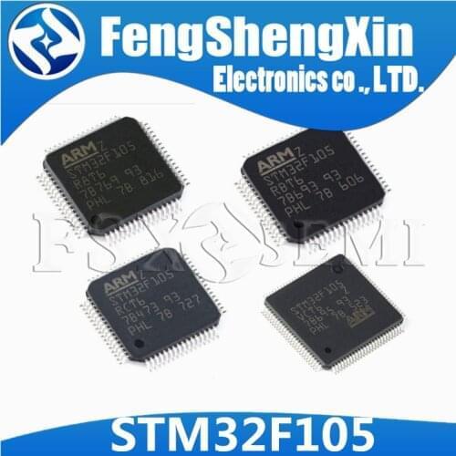 1pcs New STM32F105R8T6 STM32F105RBT6 STM32F105RCT6 STM32F105VCT6 STM32F107VCT6 LQFP64 LQFP100 32-bit MCU