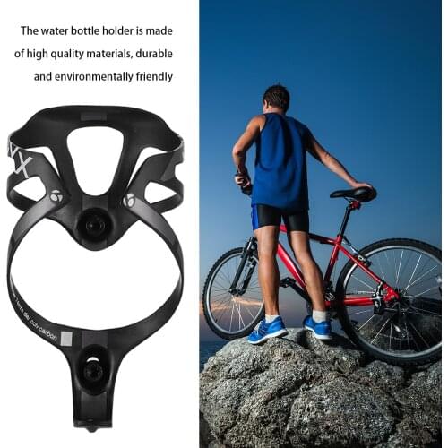 2021Newest Bottle Holder Bike Water Cup Rack Carbon Fibre Drinking Bottle Cage Cycling Storage Accessory