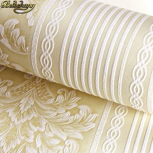 Beibehang papel de parede 3d European vertical stripes Wallpaper for Bedroom Modern Design living room decoration wall paper