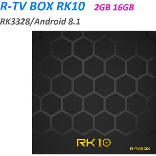 5pcs R-TV Box RK10 Android 8.1 TV Box RK3328 Quad Core 4K Streaming Media Player 2GB 16GB 4K Smart Mini PC Smart TV box