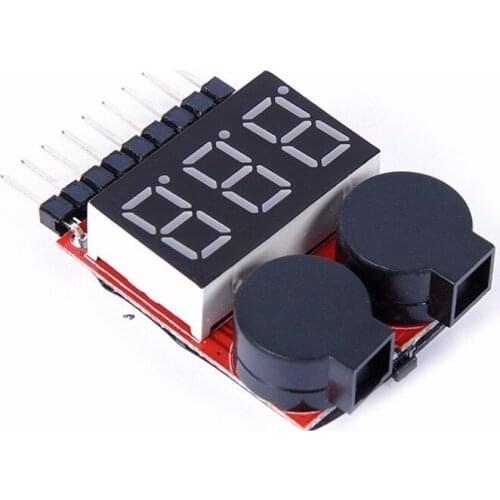 HUBSAN H501S Accessories ,1-8S 2in1 Lipo/Li-ion/LiMn/Li-Fe Battery Voltage Tester Low Voltage Buzzer BB Alarm TE188