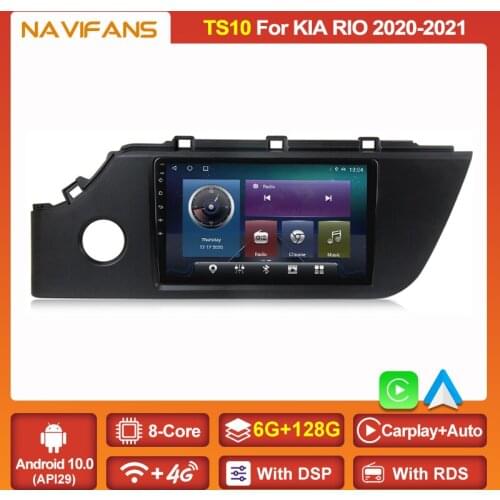 New Car Radio DSP RDS IPS For Kia RIO 4 IV FB Android 11 2020 2021 Multimedia Video Player Navigation GPS 2din No Dvd SWC 4G LTE