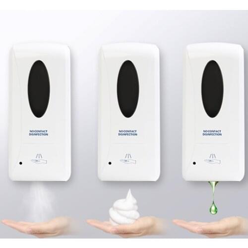 1000ml Wall-Mount Automatic IR Sensor Soap Dispenser Touch-Free Lotion Pump Touchless Liquid Home For Kitchen Bathroom