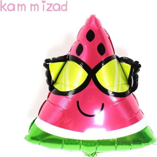 KAMMIZAD 50pcs/lot 58*43cm watermelon helium Balloon Tropical Luau Party Ballon Wedding Decoration Birthday festival Supplies