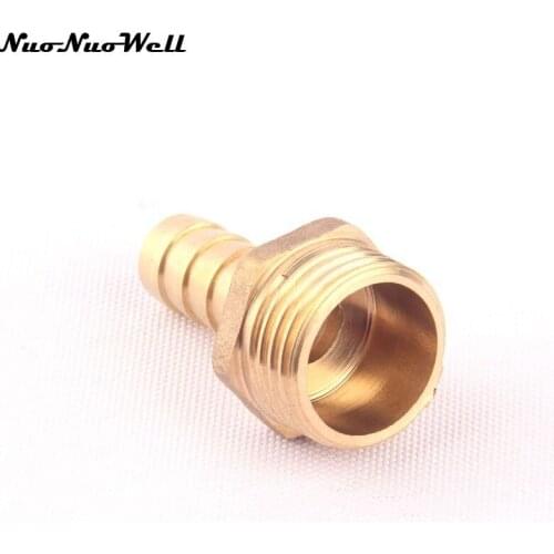 New Arrival 1/2" DN15 10mm Barb Hose Tail Male Thread Pipe Connector Brass Hose Tail Fitting for Water Gas Oil Accessories