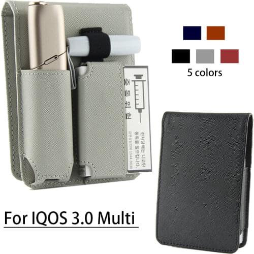 Fashion Flip Double Book Cover For IQOS 2.4 Plus Case Pouch Bag Holder Cover Wallet Leather Case For Iqos Case