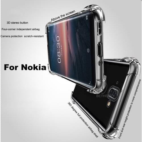 Fashion Flexible Soft Case For Nokia 2.2 8.1 1 3.1 5.1 Plus 4.2 3.2 9 PureView X7 7.1 Shockproof Transparent Silicone Phone Case