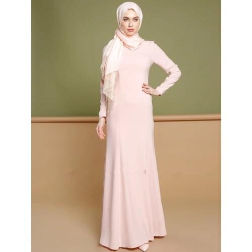 Muslim Fashion Long Two-Piece Embroidered Dress Eid Mubarak Robe Abayas For Women Long Sleeve Dress