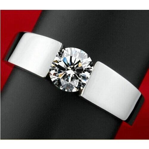 Wide CZ Ring Set Men Jewelry Wedding Rings for Women Bague Homme Anel Masculino Feminino Bijouterie