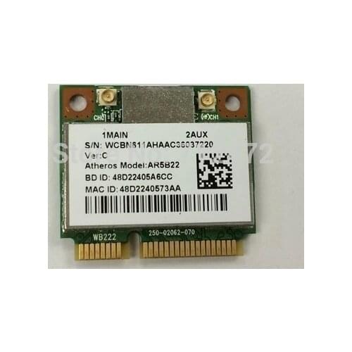 SSEA Wholesale Original New Wireless Card for Atheros AR5B22 Dual Band Wireless-N + 4.0 Bluetooth 300Mbps 802.11b/g/n