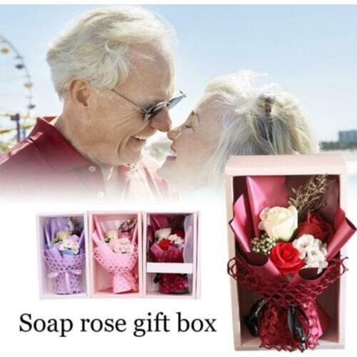 Christmas Valentines Day Gift Soap Sakura Rose Bouquet Creatives Gift Novelty Gift CLH@8