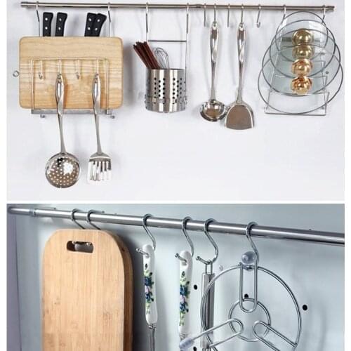 S Shaped Hooks Kitchen Bathroom Coat Hooks Multifunctional Sundries Metal Storage Hooks Hangers Holder,10PCs/Set