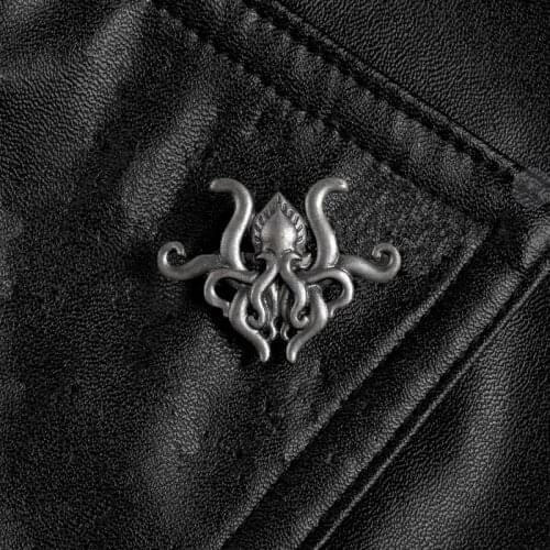 Octopus tentacles Fiction game metal pin H.P. Lovecraft Cthulhu badge brooch Lapel pin Shirt backpack hat jewelry gift for fans