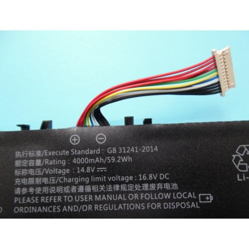 14.8V 4000mAh Original size replacement battery For VOYO Valkyrie A3 a3 notebook Batteries