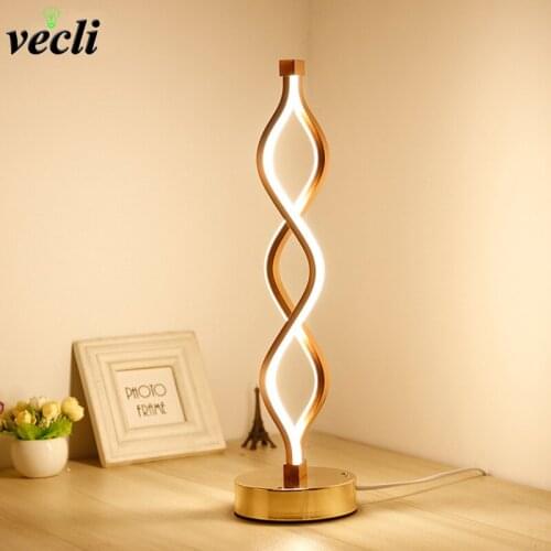 Modern 18W LED Table Lamps Indoor Decoration Desk Lights Bedroom Reading Lighting Nordic Aluminum Bedroom Study Desk Lamp