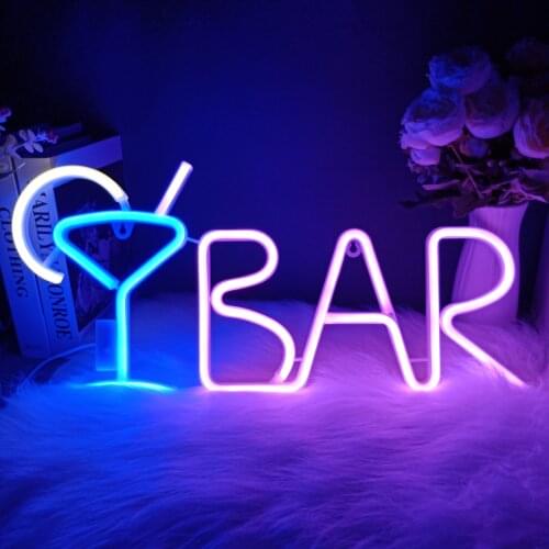 LED Neon Sign Light Juice Bar Neon Lamp Atmosphere Wall Room Home Party Bar Art Decor Christmas Gift Wall Hanging Neon Sign