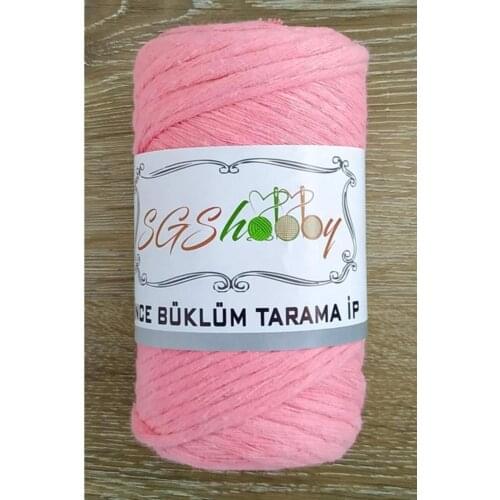 Twisted Cotton Macrame Scanning Floss Pink250 Gram 100% Cotton 3mm Cord Colorful Braided Solid Core Cord For DIY