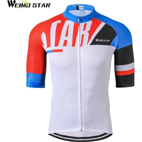 Weimostar 2018 pro Team Cycling Jersey Top Breathable Cycling Clothing Short mtb Bike Jersey Top Bicycle Clothes Ropa Ciclismo