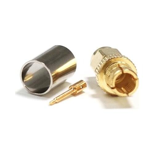 1PC SMA Male Plug Connector With For LMR300 Straight Goldplated New Wholesale