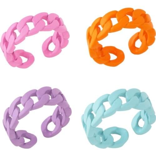 12Pcs Lovely Colorful Enamel Ring Summer Simple Jewelry for Women and Girls