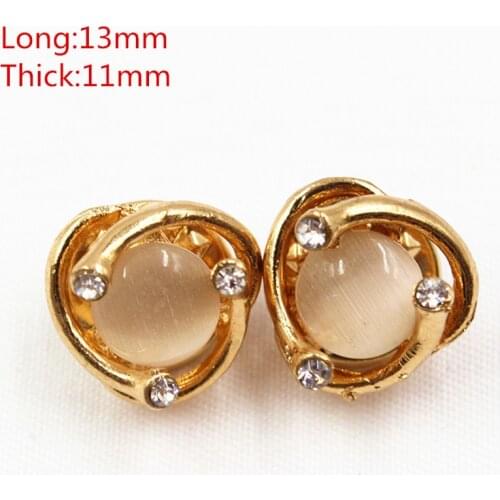 1651830,2pcs/Lot 13mm Rhinestone pearl inlaid metal buttons/brooch flower Clothing accessories Jewelry Accessories diy