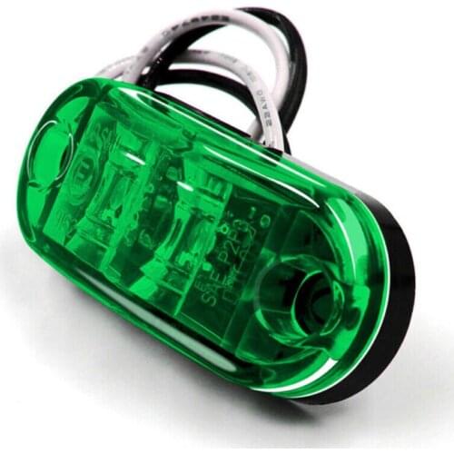 2.59 X 1.10 X 0.71 Inches Side Marker Light Oval Van Waterproof 12V-24V For Truck