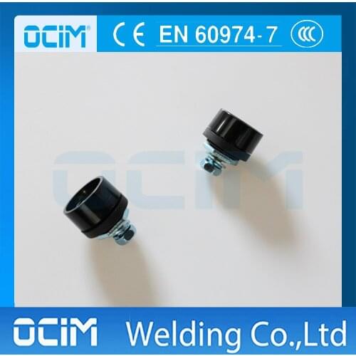 2PCS Black 100A-200A DKZ 10-25mm Cable Socket Welding Machine Copper Joint Adapter