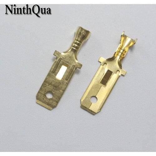 20Pcs 7.8mm Male Crimp Terminal Copper 7.8 mm High Current Battery Connector Terminals for Car Auto Motorcycle