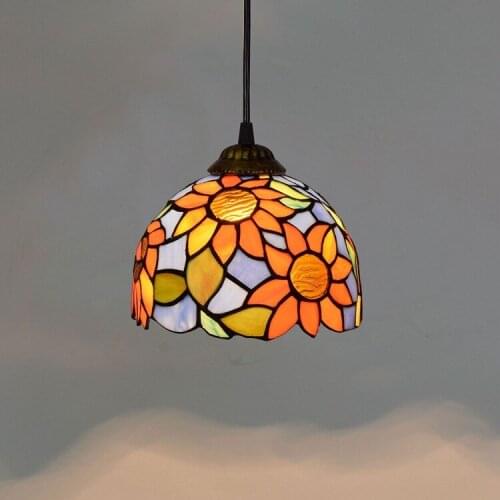 20cm Stained Glass Living Room Dining Room Bedroom Corridor Art Chandelier Bar Club Bar Chandelier Chandeliers Dining Room