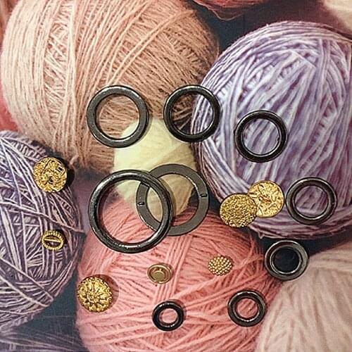 5pcs Metal Buttons Sweater Coat Decoration Buttons Accessories DIY