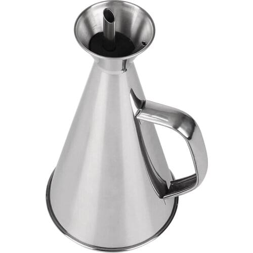 500Ml Stainless Steel Non Drip/No Mess Olive Oil Dispenser,Kitchen Oil/Vinegar Pot-Easy to Clean and Leakproof