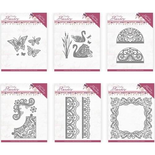 6pcs Lace combination Metal Cutting Dies for DIY Scrapbooking Photo Album Decorative Embossing PaperCard Crafts Die2021