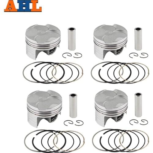 AHL Motorcycle STD Bore Size 67mm 4 Sets Pistons Kit & Rings For HONDA CBR600 F5 2003-2005 13101-MEE-000 CBR 600