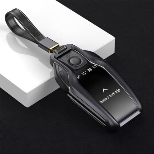 Aluminum Alloy Remote Car Key Case Key Cover For BMW 2019 2018 730i 740i 750i 7 Series G12 GT G30 G21 I8 I12 I15 X3 Display Key