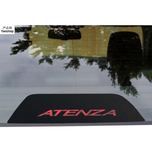Free shipping Carbon Fiber Stickers And Decals High Mounted Stop Brake Lamp Light Car Styling for Mazda 2015 ATENZA