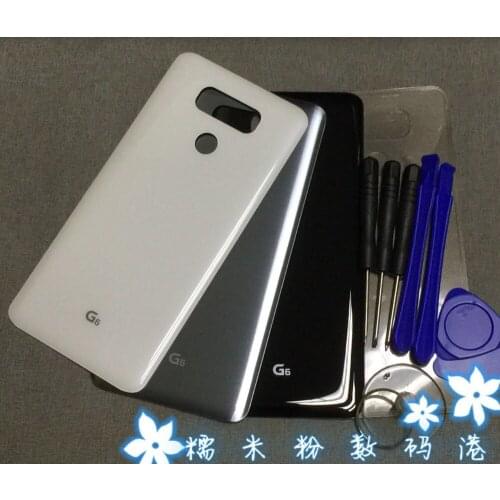 For LG G6 H870 H870DS H871 H872 H873 LS993 US997 VS998 Original Mobile Phone Cases Housing Glass Back Cover Battery Door + Tools